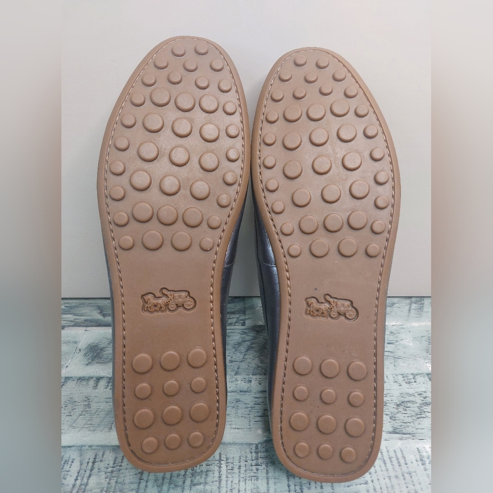 Coach Brown Leather Loafers - Picture 4 of 6